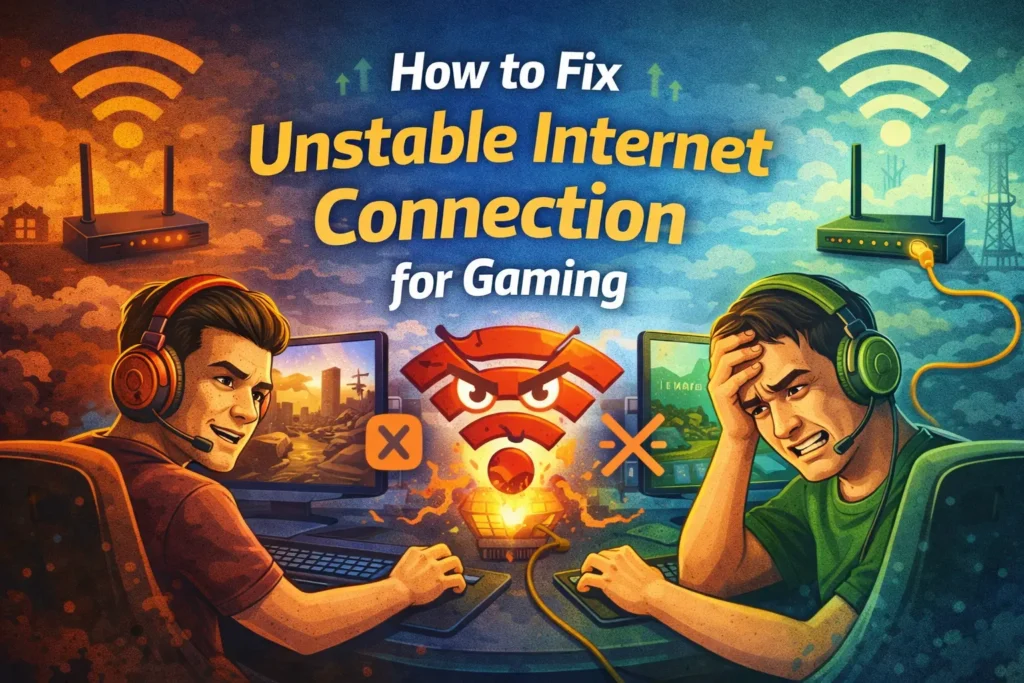 How to fix unstable internet connection for gaming