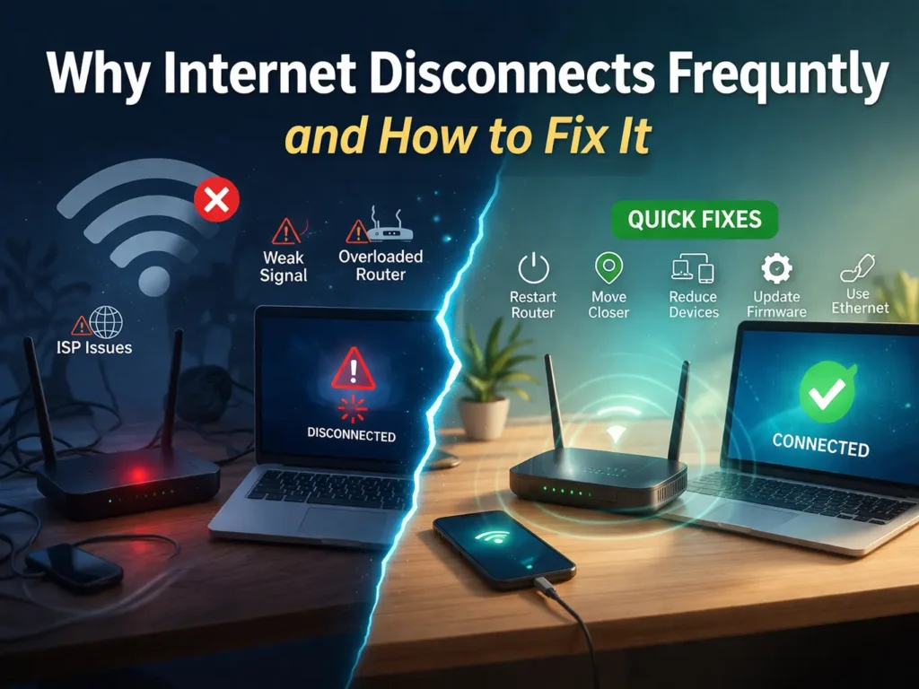 Why internet disconnects frequently and how to fix it