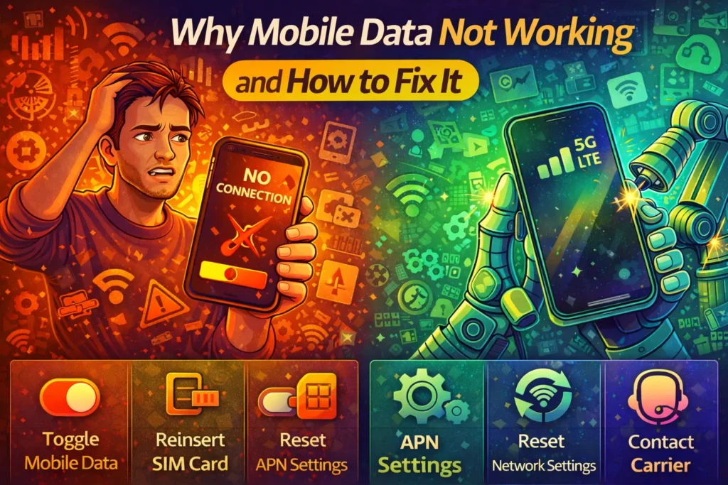 Why mobile data not working and how to fix it